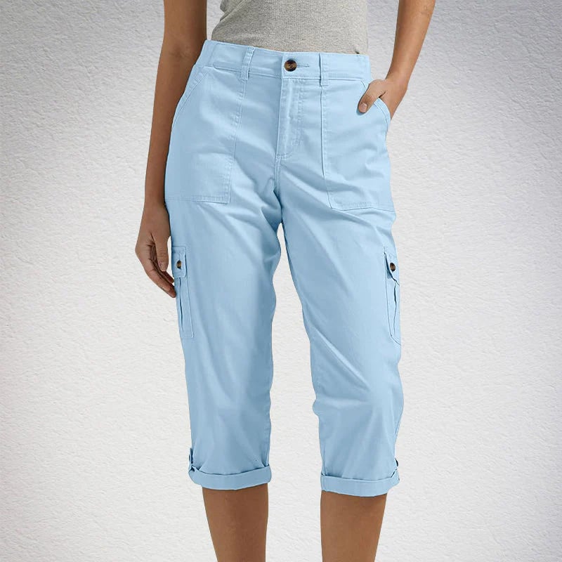 🔥Women's High Elasticity Multi-pocket Casual Shorts