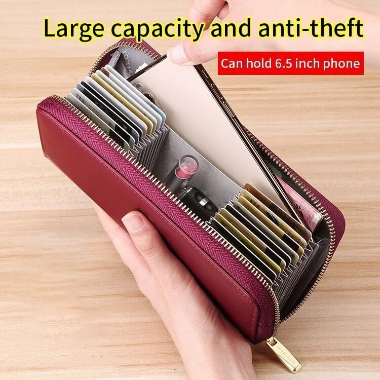 🔥Unisex Anti-Credit Card Fraud Multi-compartment Wallet
