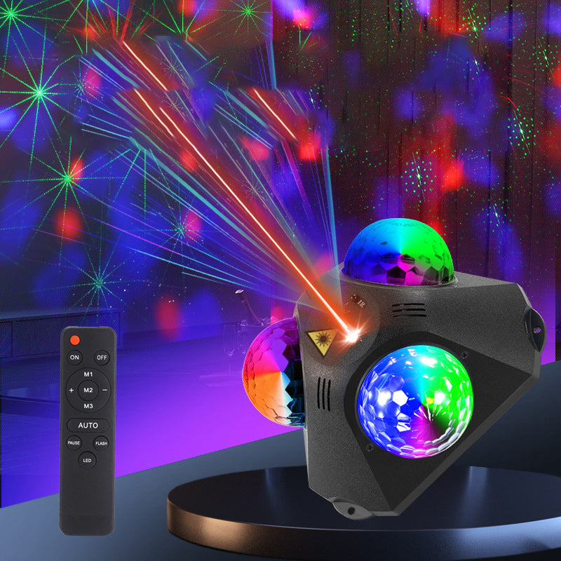 🔥3-Ball Sound-Activated Laser Party Light