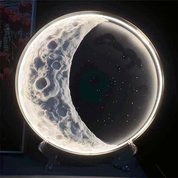 🔥 - DIY Moon LED Wall Lamp COB Light