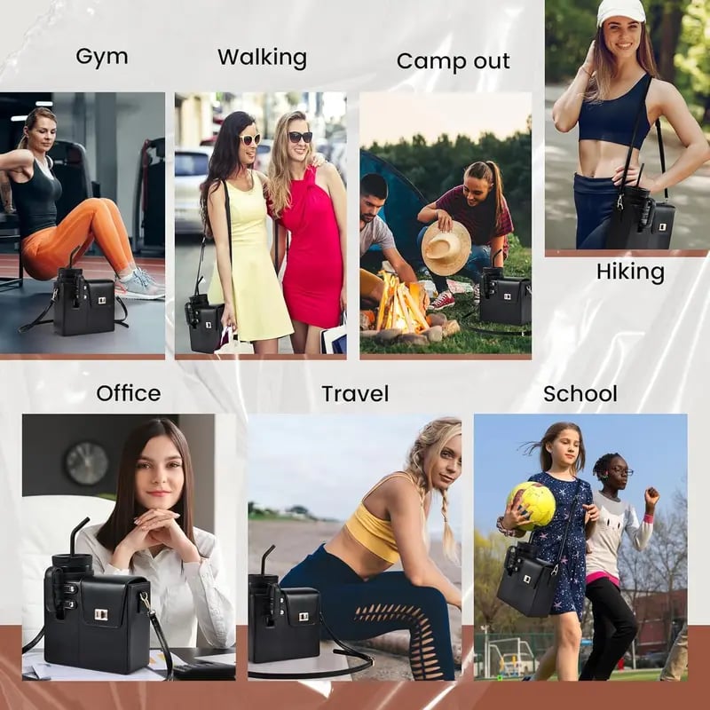 🌟🎉Women's Adjustable Crossbody Bag — With Water Bottle Pocket and Wallet Compartment
