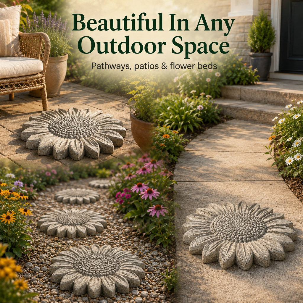 💥 🌻 Reusable Sunflower Stepping Stone Mold