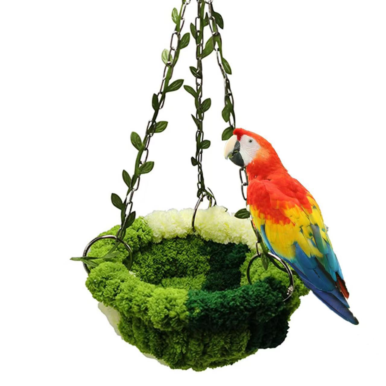 Cozy Jungle Hammock Nest for Birds