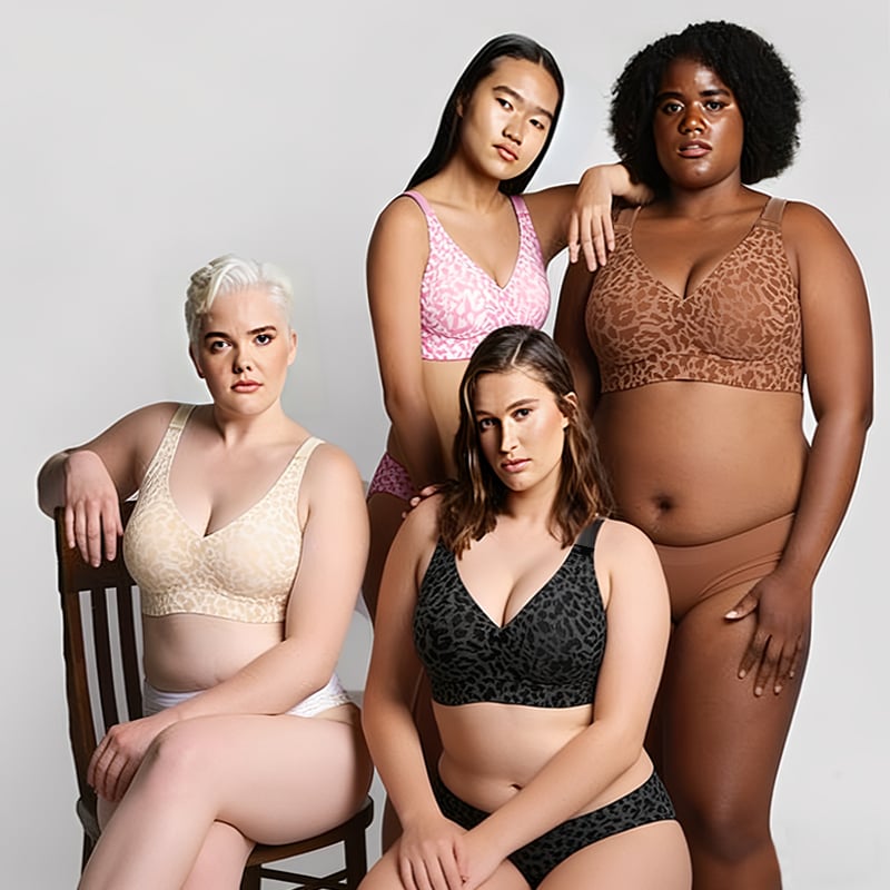 🔥Super Firming Leopard Print Jelly Bra | Women Wirefree Bras 👍