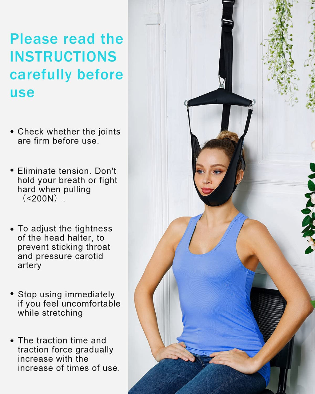 🔥Stretch Away Neck Tension Anytime, Anywhere – The Ultimate Portable Neck Stretcher