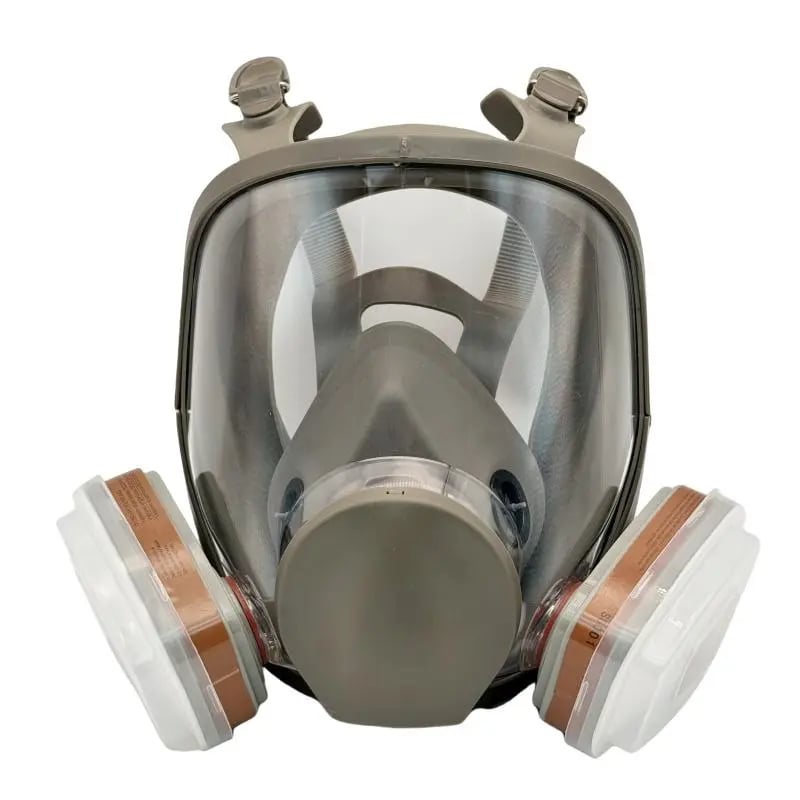 😷 Full Face Respirator Mask ✅ 17-in-1 Anti-Fog Reusable Gas Dust Chemical Protection for Painting Construction Industrial Work