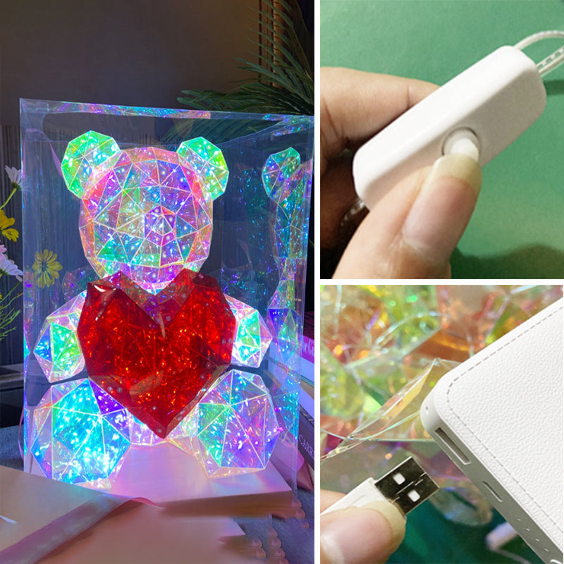 🎁 Colorful, bright bear