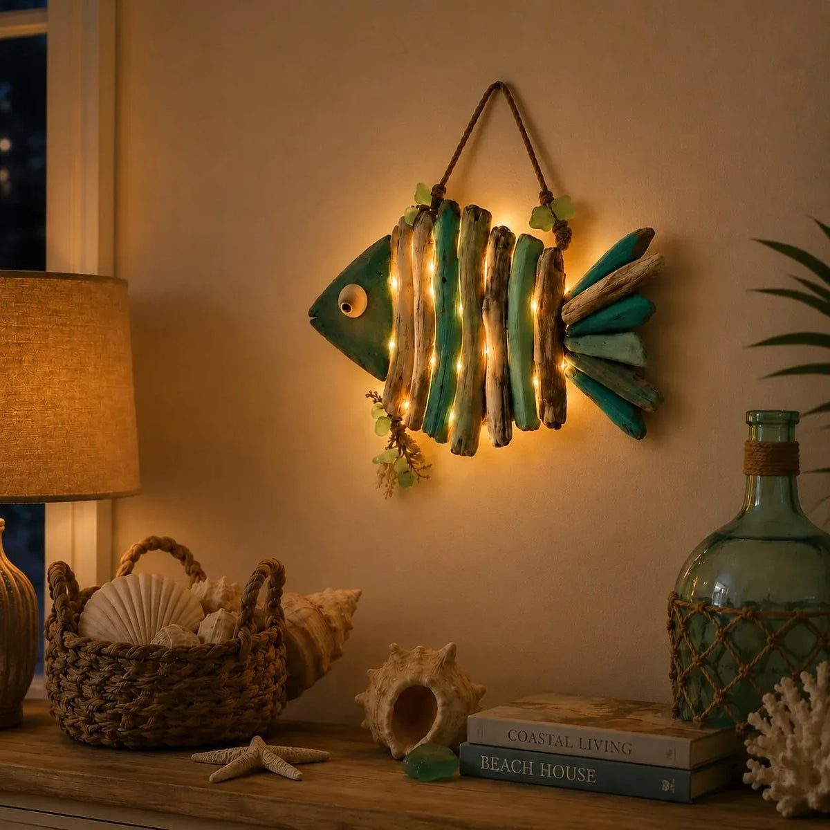 🎉Lighted Coastal Fish Wall Decor
