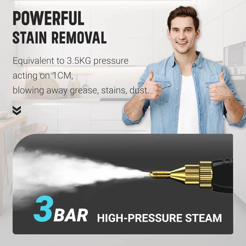 🔥2500W Handheld High-Temperature Pressurized Steam Cleaner