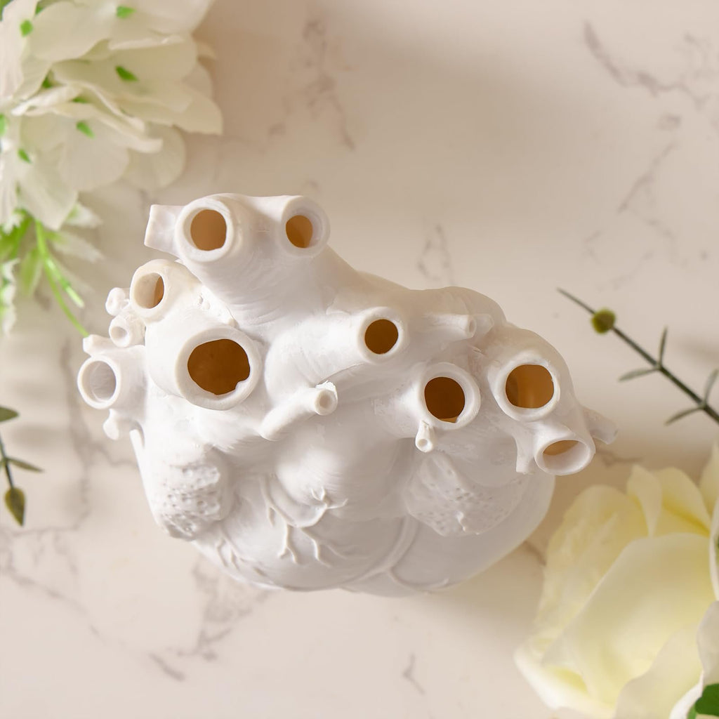 🎃White Heart Irregular Creative Art Vase