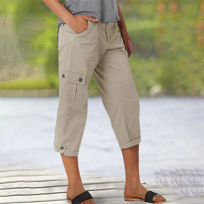 🔥Women's High Elasticity Multi-pocket Casual Shorts