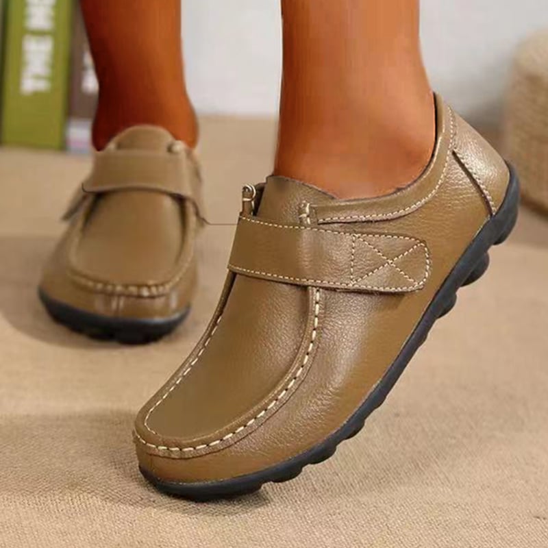 Leather Flat Non-slip  Nurse Shoes