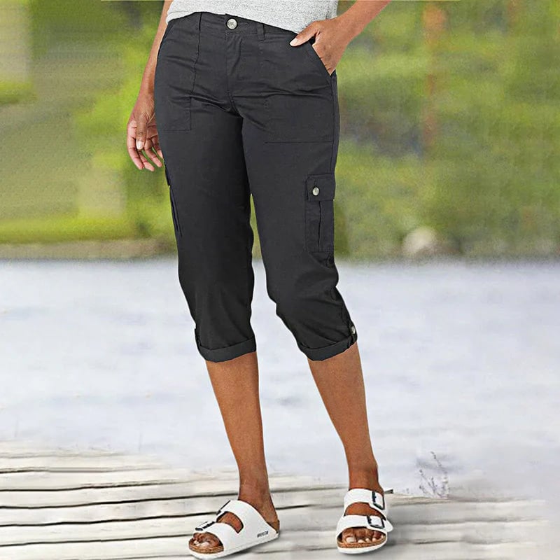 🔥Women's High Elasticity Multi-pocket Casual Shorts