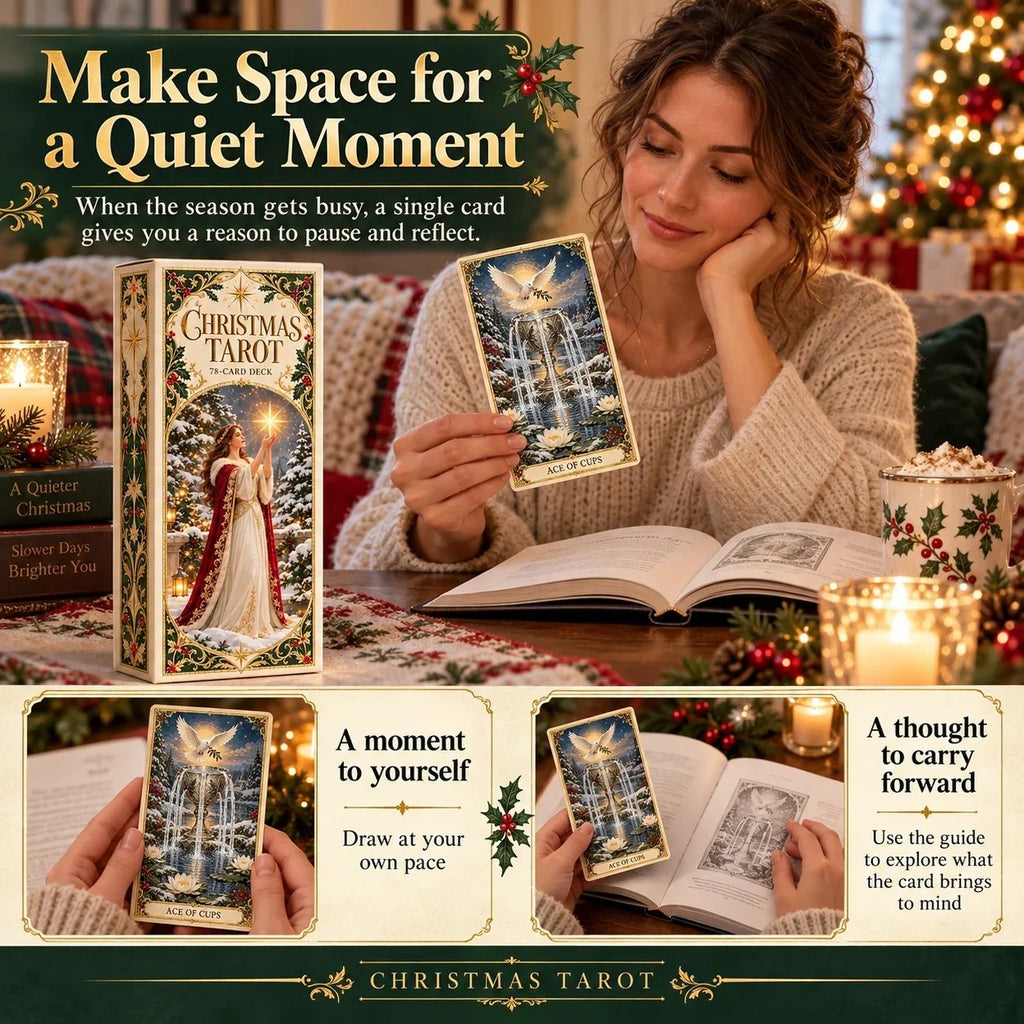 🔮 Yuletide Tarot Deck | 78 Festive Cards & A Guided 12-Day Holiday Ritual