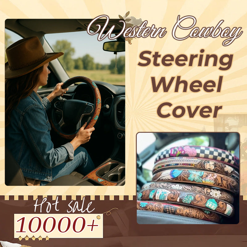 Western Cowboy Steering Wheel Cover