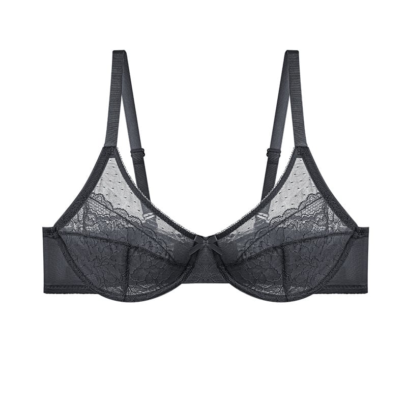 🔥Enchante Floral Lace Unlined Comfort Non-padded Full Coverage Plus Size Underwire Bra