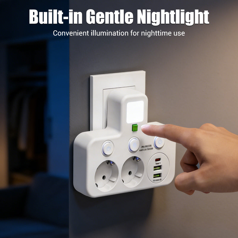 📢📢 ⏰Smart power strip with USB ports