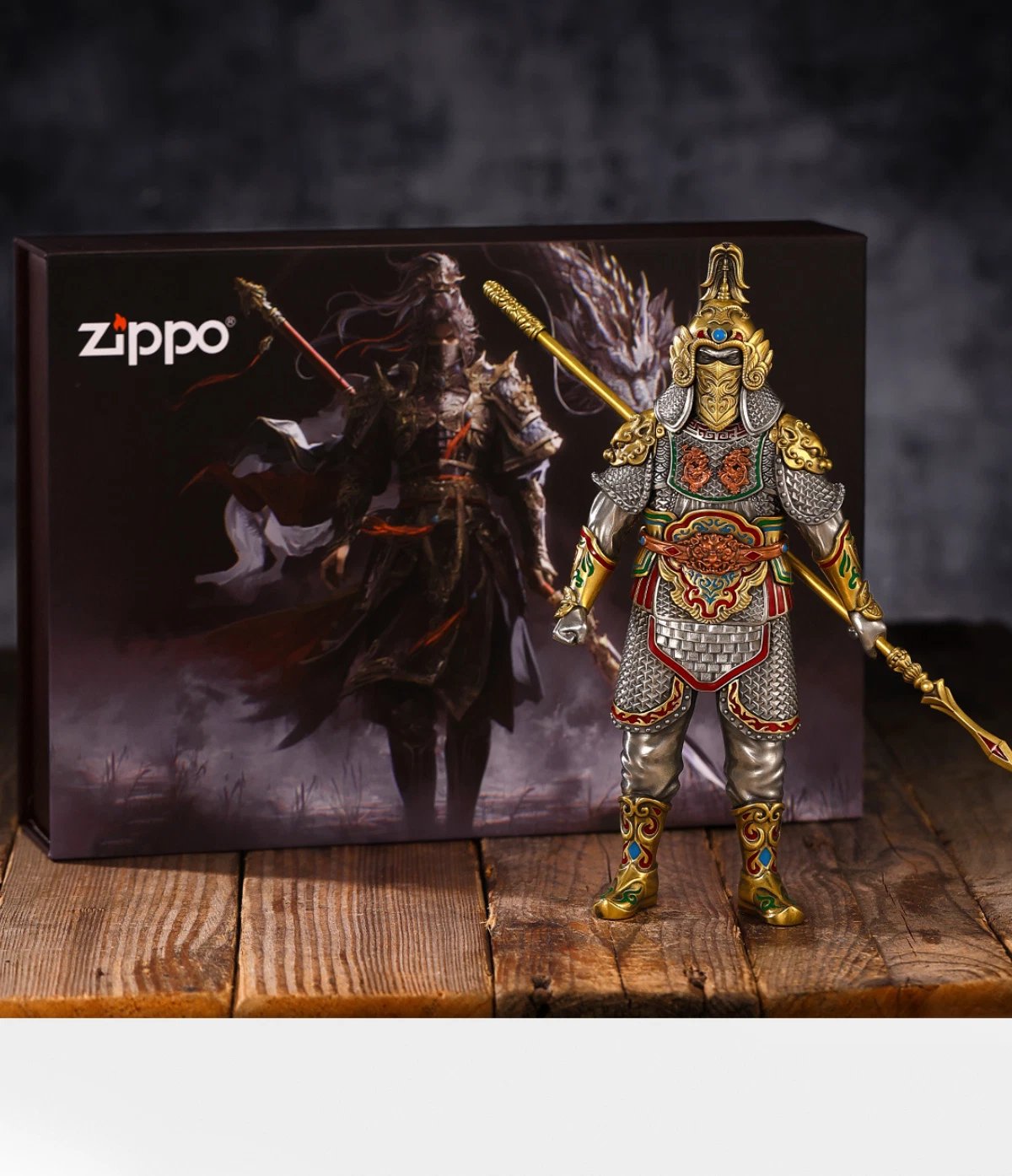 Zippo Lighter Luminous Heavy Armor Ever-Victorious General Hand-Made Ornaments