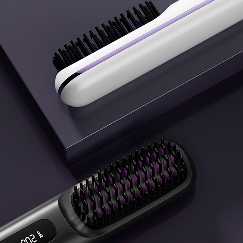 🔥🔥Wireless Ceramic Heating Hair Straightening Comb