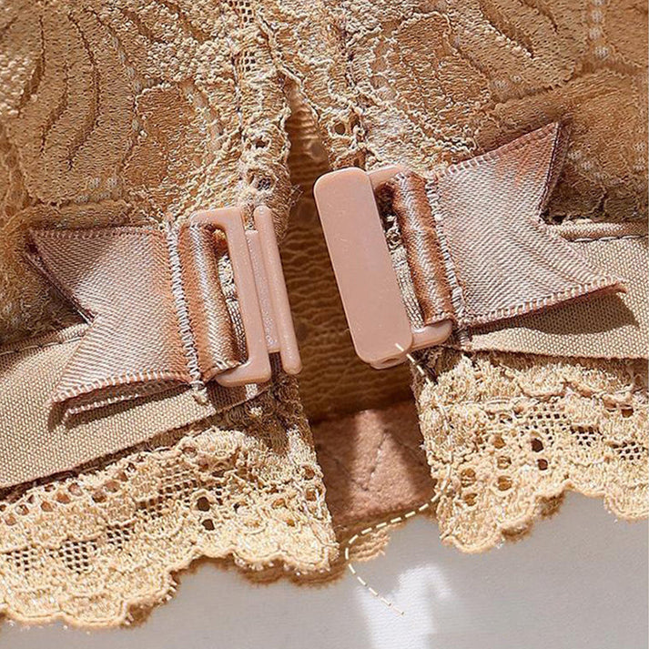πLace Open Button Closure Anti-Sagging Breathable Bra β lionclay