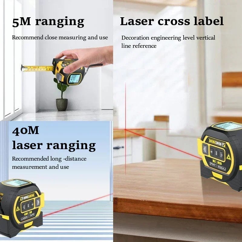 🎁High Precision Rangefinder Steel Tape Measure Tools