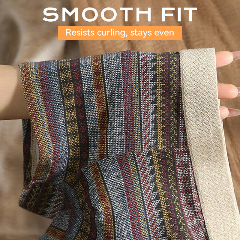 Men's Breathable Geometric Pattern Boxer Briefs(Buy 1 Get 2 Free)