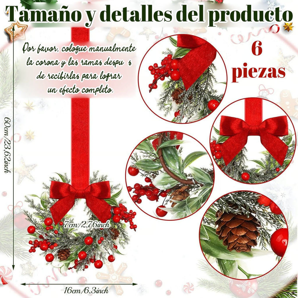 🔥 Almost Gone-💥🎀Mini Christmas wreaths for cabinets — the ultimate festive magic