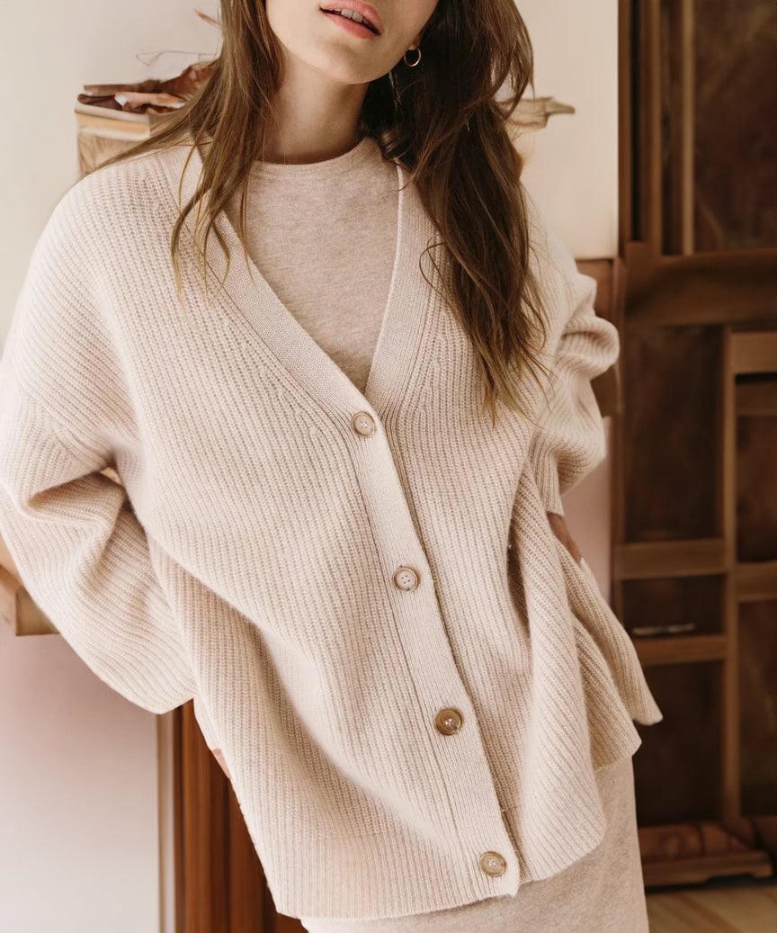Fall-Winter Stylish Button Oversized Cocoon Cardigan