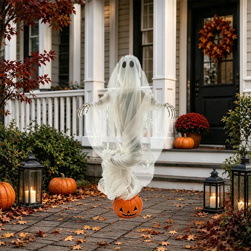 👻Swirling Ghost Pumpkin Yard Lamp🎃