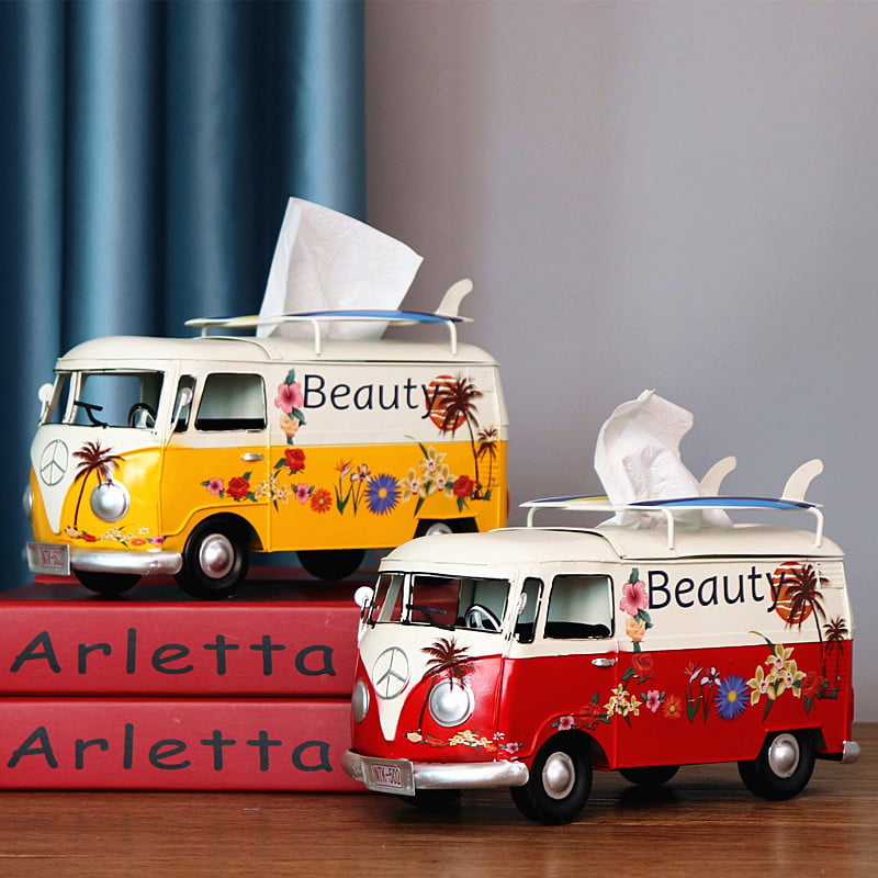 Creative Volkswagen Bus Shaped Tissue Box: A Fun and Functional Addition to Your Home