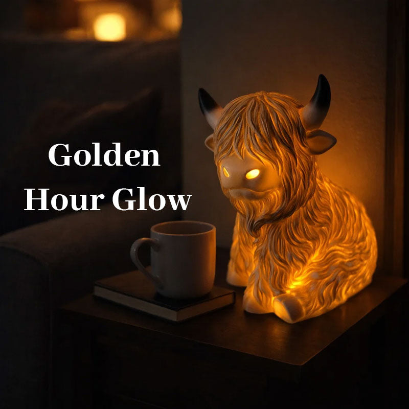 💥Cute Highland Cow Night Light
