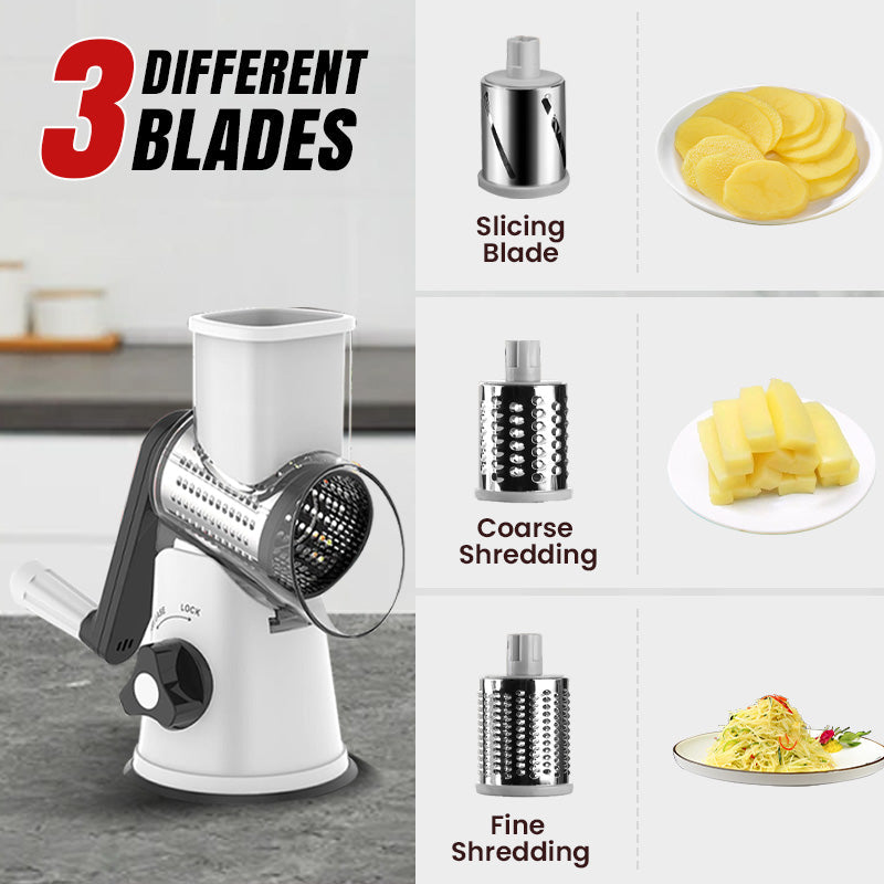 🔥 Multifunctional Manual Rotary Grater & Chopper 🚀