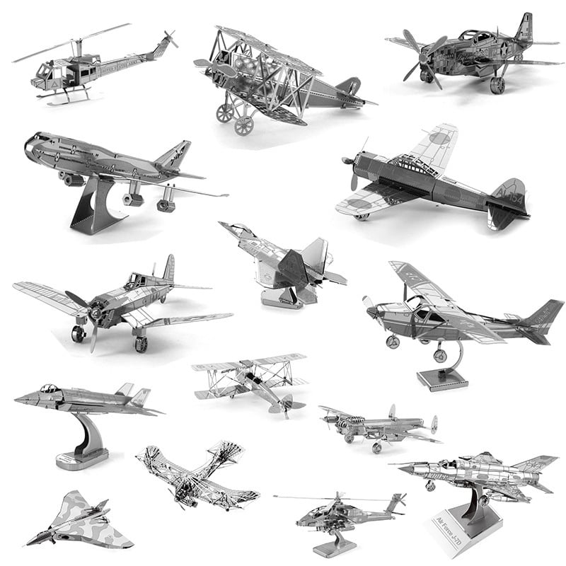 🎉✈️ DIY Full-Metal Aircraft Model Kits