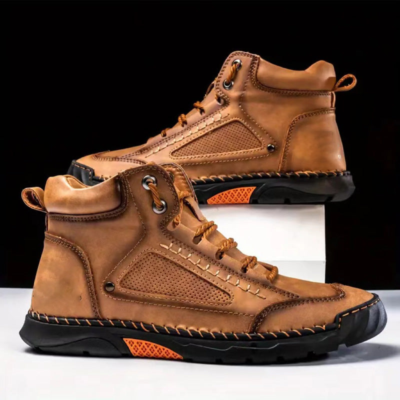 💥Stylish Hand-Stitched Flat Sole Men's Boots💥Ultimate comfort💥