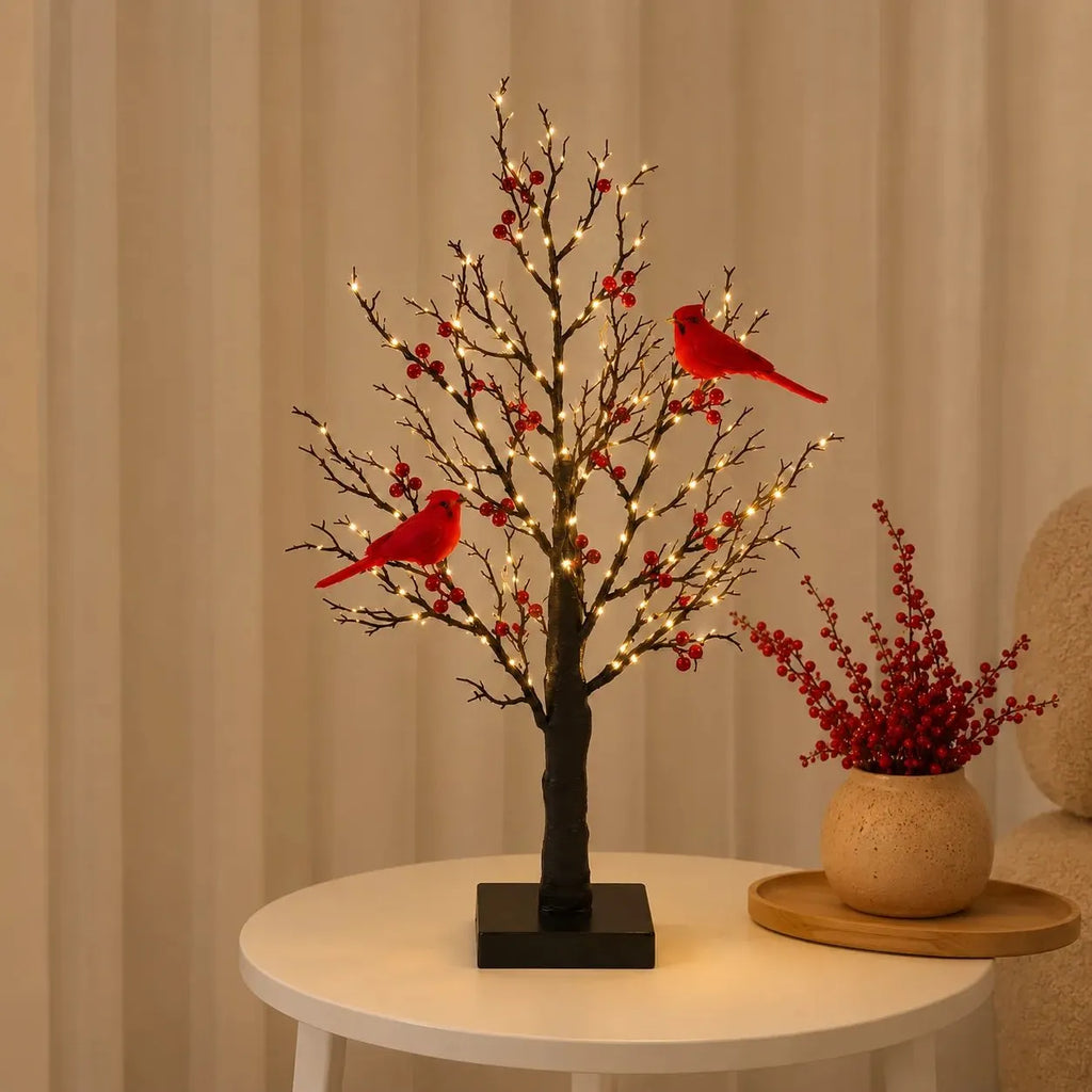 🔥HOT SALE🔥 ✨ 2026 Vintage Glowing Cardinal Tree