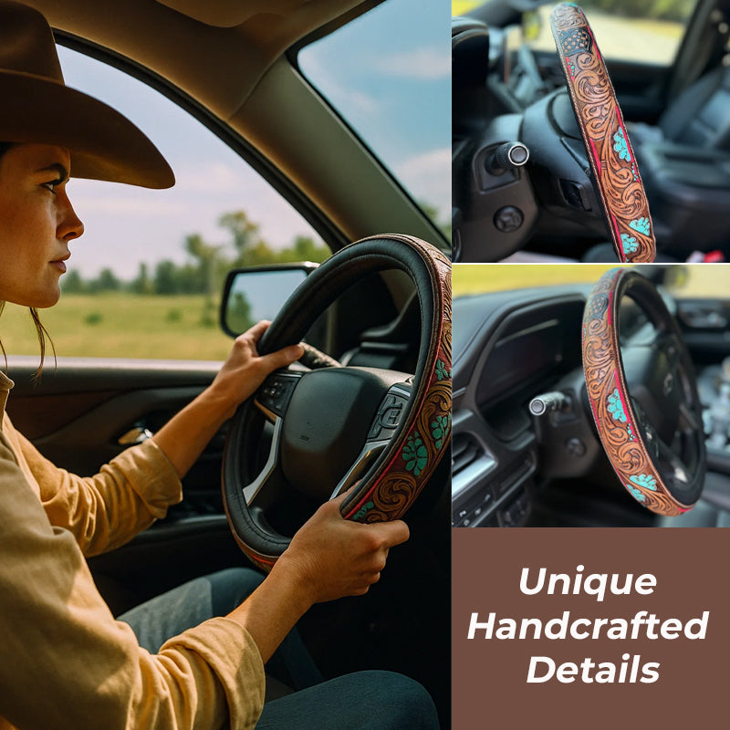 Western Cowboy Steering Wheel Cover