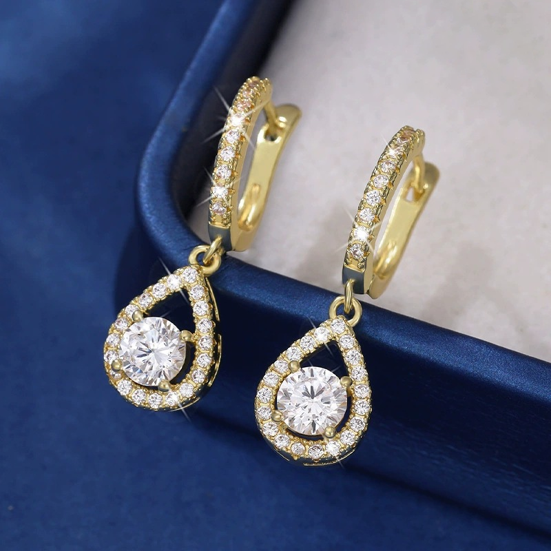 💥Limited Time Special Price !!🎉Elegant Teardrop Dangle Hoop Earrings