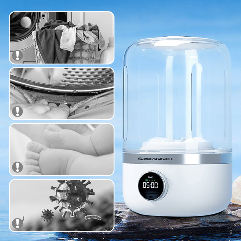 🔥😍Portable Rechargeable Mini Washing Machine for Underwear!