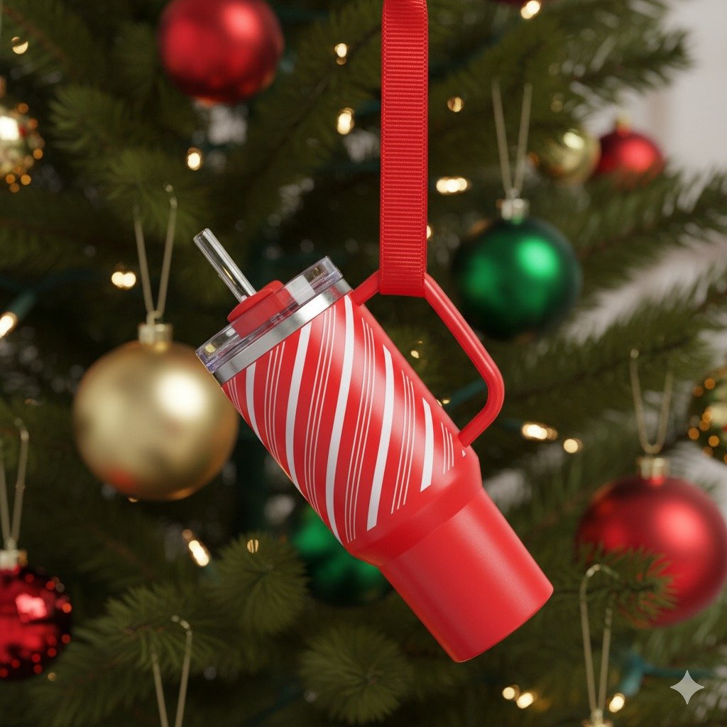 🔥CHRISTMAS HOT SALE🔥Cute Mini Tumbler Ornament Keychain 💸