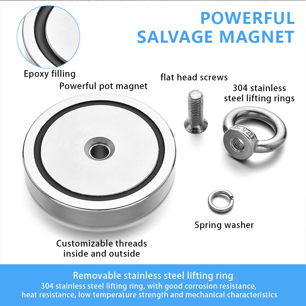 Fishing Magnet: Super Strong Neodymium Magnet for Epic Treasure Hunting