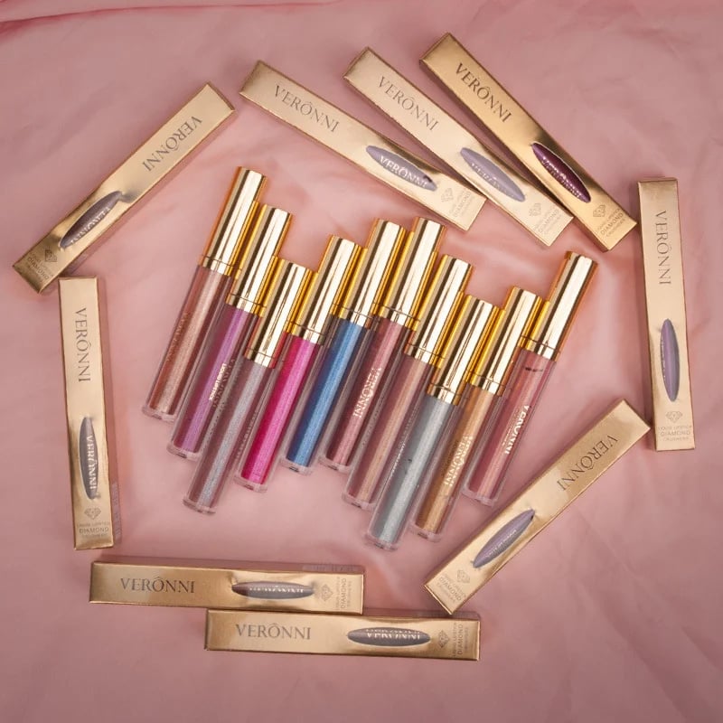 🔥Viral Metallic Liquid Diamond Glitter Lipstick🎁