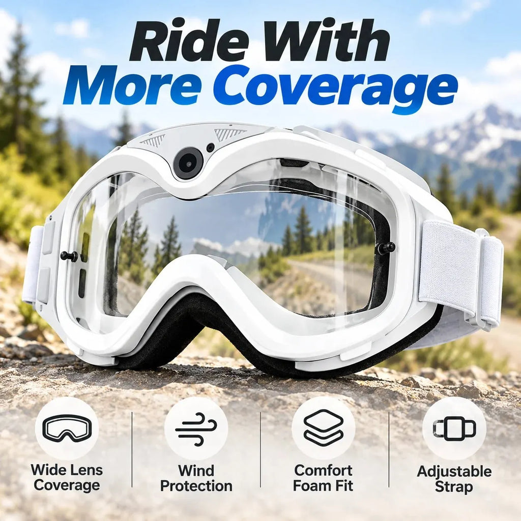 🔥 Wide-View Cycling Goggles – Wind & Dust Protection for Outdoor Riding