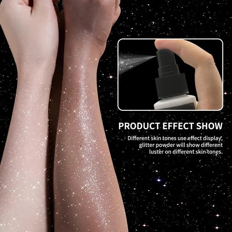 ✨ Quick-Dry Glitter Spray Set – Shine Instantly, Anywhere! (Silver, 3.38Fl Oz)