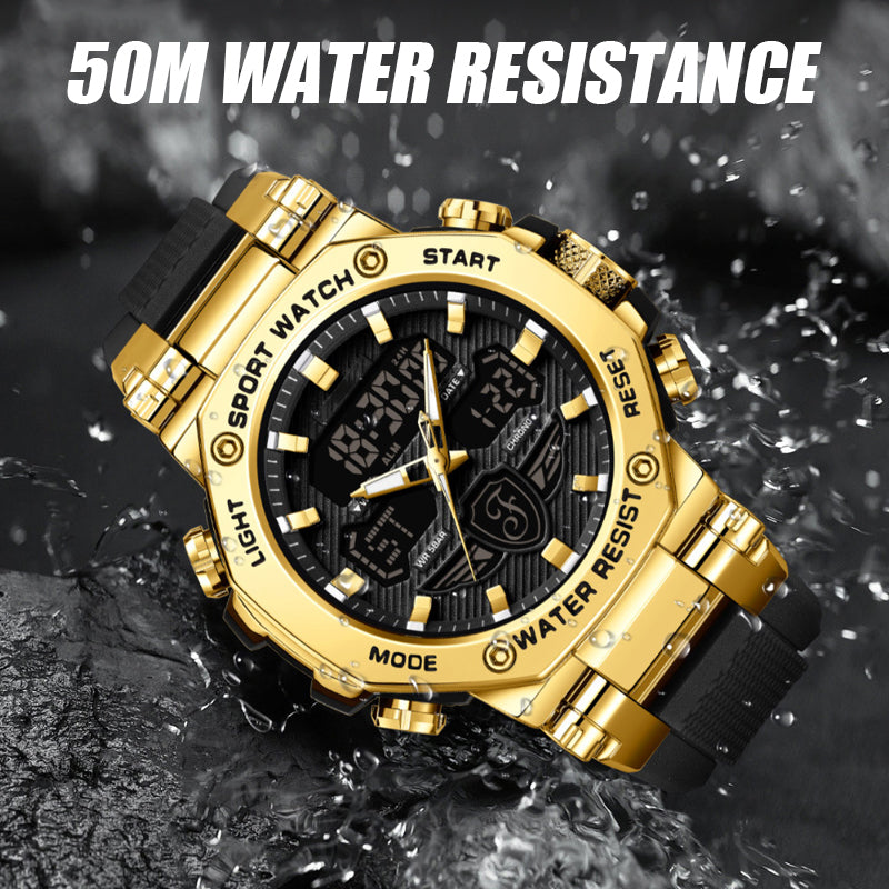 ⏰Waterproof and luminous multifunction watch for men