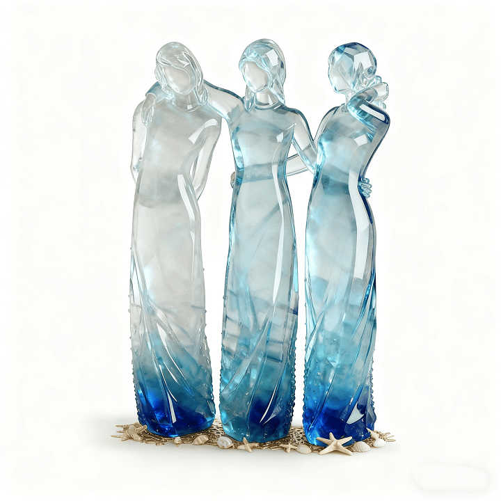 💖🔥Sisters by My Side, Celebrates Friendships Three Sisters Sculpture