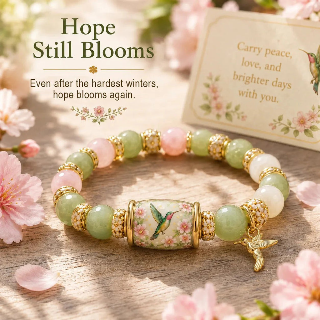 💜Hummingbird Garden Faith Bracelet 🌸
