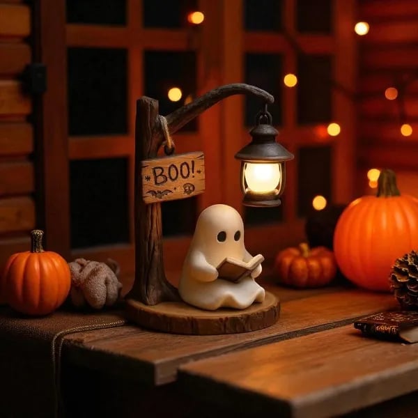 🔥- Cute Ghost Reading Lantern - BOO!