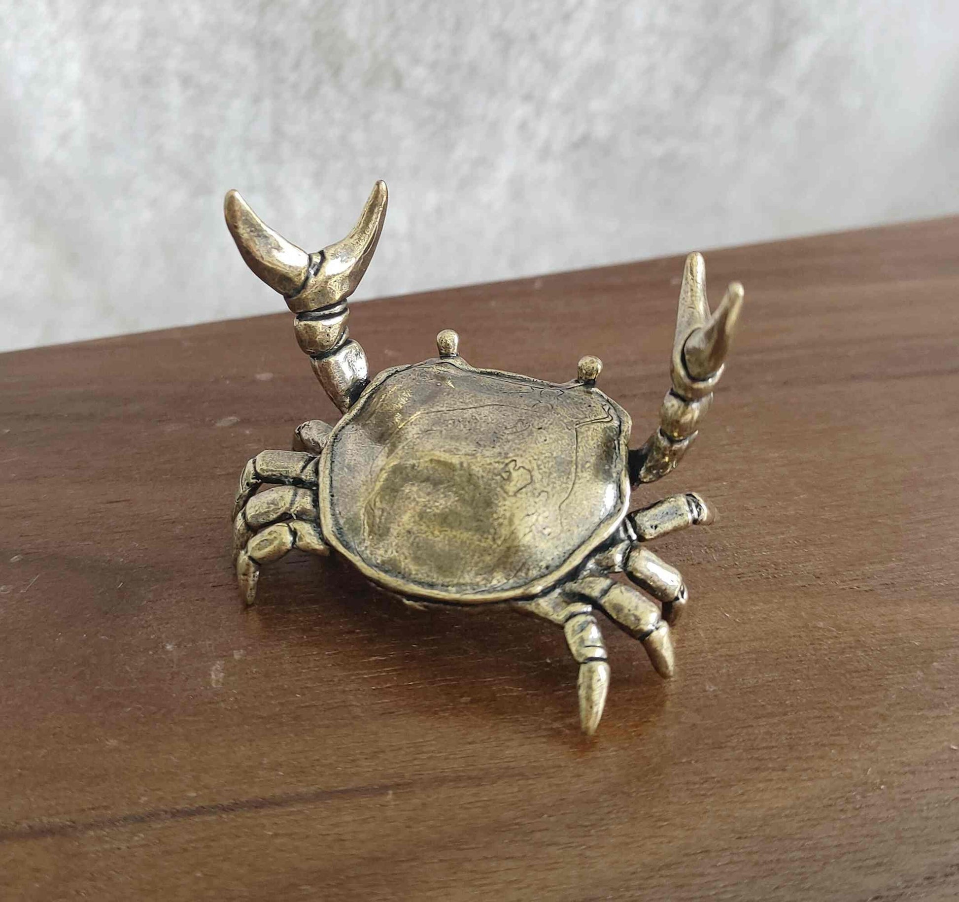 🔥Solid brass hand carved crab, tableware stops, pen stop