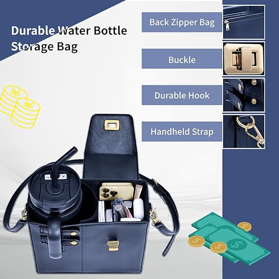 🌟🎉Women's Adjustable Crossbody Bag — With Water Bottle Pocket and Wallet Compartment