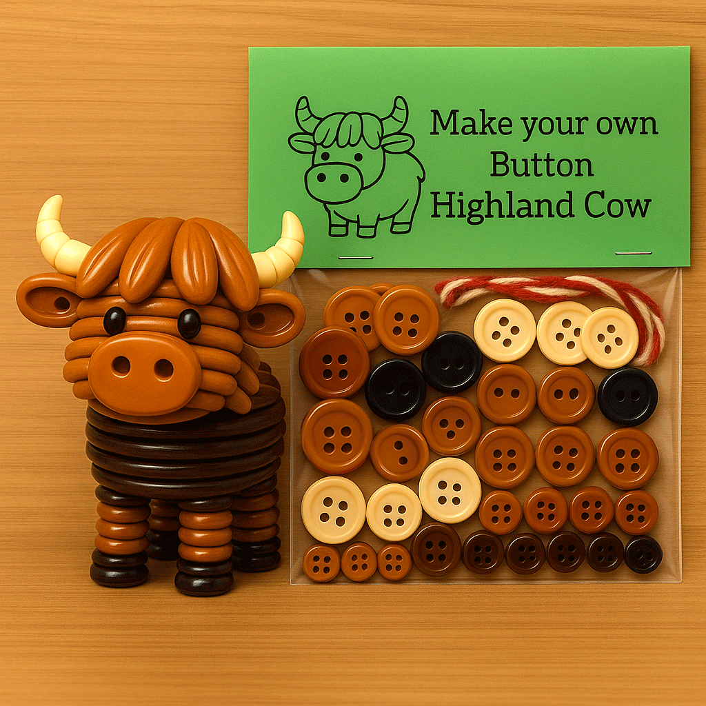 ✨🐮 DIY Button Ornaments Animals & Christmas Themes ☃️